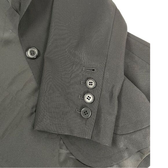 Theory Black Virgin Wool Blend Single Breasted Blazer Women’s Size 10 - Picture 8 of 8